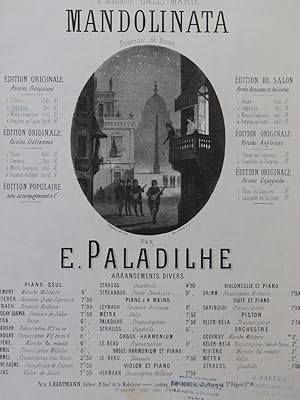 Seller image for PALADILHE E. Mandolinata Chant Piano XIXe sicle for sale by partitions-anciennes