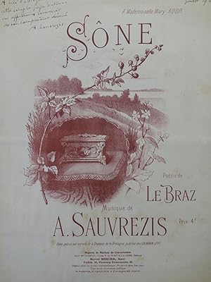 Seller image for SAUVREZIS Alice Sne Chanson Bretonne Ddicace Chant Piano for sale by partitions-anciennes