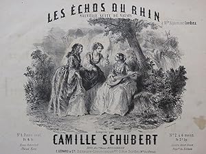 Bild des Verkufers fr SCHUBERT Camille Les Echos du Rhin Piano ca1880 zum Verkauf von partitions-anciennes