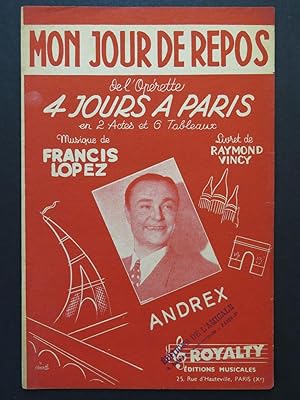 Seller image for Mon Jour de Repos Francis Lopez Chant 1948 for sale by partitions-anciennes