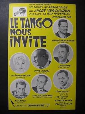 Seller image for Le Tango nous invite Tendresse Andr Verchuren for sale by partitions-anciennes