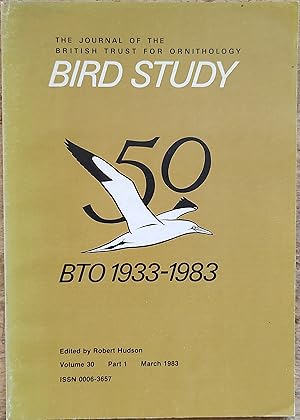 Image du vendeur pour Bird Study the Journal of the British Trust for Ornithology Volume 30 Part 1 March 1983 mis en vente par Shore Books