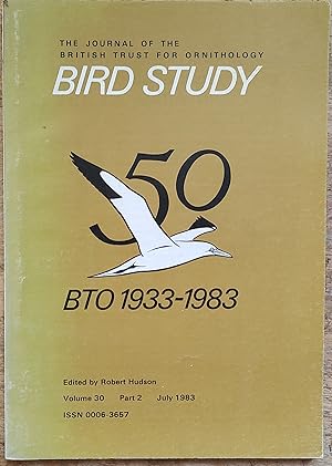 Image du vendeur pour Bird Study the Journal of the British Trust for Ornithology Volume 30 Part 2 July 1983 mis en vente par Shore Books