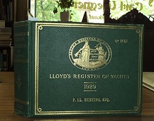 Lloyd's Register of Yachts 1929. Containing particulars of yachts and motor boats; an alphabetica...