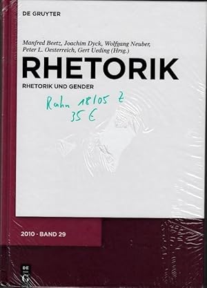 Immagine del venditore per Rhetorik - Rhetorik und Gender. (= Rhetorik Band 29, 2010). venduto da Antiquariat Carl Wegner