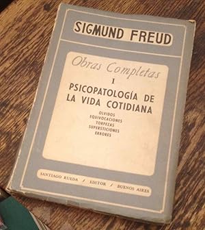 Imagen del vendedor de Sigmund Freud Obras Completas I: Psicopatologia De La Vida Cotidiana a la venta por Xochi's Bookstore & Gallery