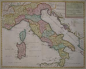 Tabula Italiae Antiquae in Regiones XI ab Augusto Divisae et tume ad Mensuras Itinerarias tum ad ...