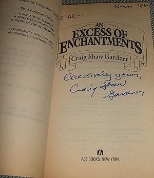 Seller image for An Excess of Enchantment for sale by biblioboy
