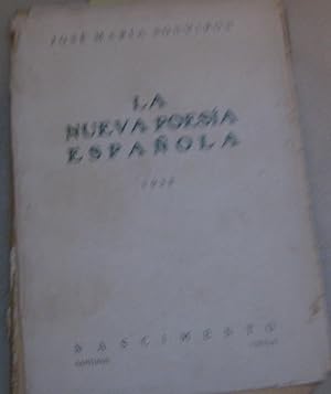 Bild des Verkufers fr La nueva poesa espaola zum Verkauf von Librera Monte Sarmiento