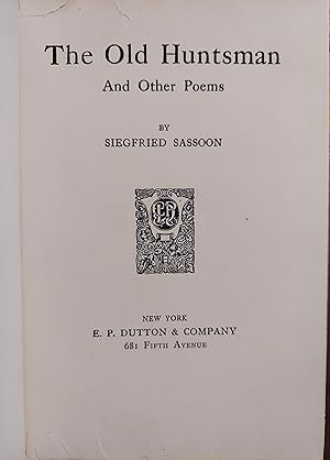 The Old Huntsman and Other Poems