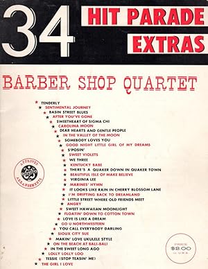 Image du vendeur pour Barber Shop Quartet: 34 Hit Parade Extras mis en vente par Clausen Books, RMABA