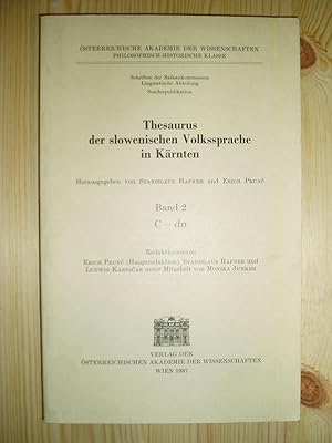 Thesaurus der slowenischen Volkssprache in Kärnten : Band 2 : C - dn