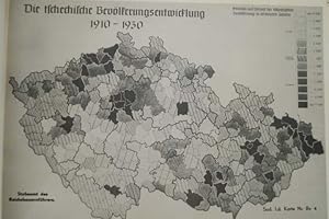 Landwirtschaftliche Karten der Sudetenländer Böhmen u. Mähren-Schlesien. (Stand vor der Eingliede...