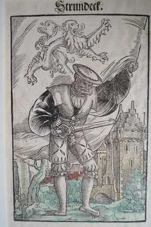 Strundeck. Original Holzschnitt . Um 1545 Original Holzschnitt von I. K. ( J. Kallenberg ) aus J....