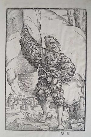 Original Holzschnitt von I. K. ( J. Kallenberg ) aus J. Köbel "Wappen Des heyligen Römischen Reic...