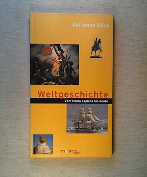 Seller image for Auf einen Blick: Weltgeschichte - Vom Homo Sapiens bis heute for sale by ANTIQUARIAT Franke BRUDDENBOOKS