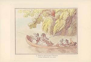 Seller image for A snug angling party. Photogravur von 1905. Feinpapier, mech. geschöpft, Blattgrösse: 18,7 x 27,2 cm, aus "Angelo's Pic Nic" with twenty-four illustrations from contemporary drawings and prints in the collection of Joseph Grego (London: Kegan Paul, Trench, Trübner & Co. Ltd.) 1905 for sale by ANTIQUARIAT Franke BRUDDENBOOKS