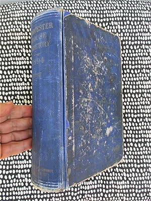 1894 WORCESTER HOUSE CITY DIRECTORY & FAMILY ADDRESS BOOK with PROPERTY RECORDS and REAL ESTATE P...