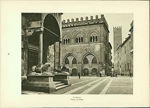 Bild des Verkufers fr Kupfertiefdruck : Cremona - Palazzo dei Militi - Dom Stadtansichten. zum Verkauf von Bcher bei den 7 Bergen