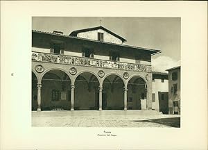 Bild des Verkufers fr Kupfertiefdruck : Pistoia - Ospedale del Ceppo - Lucca - S. Frediano Landschaftsansichten. zum Verkauf von Bcher bei den 7 Bergen