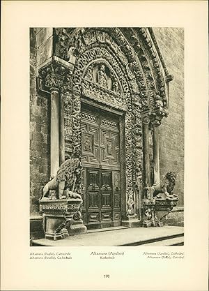 Bild des Verkufers fr Kupfertiefdruck : Altamura (Apulien) - Kathedrale - Lecce - S. Croce - Italien Stadtansichten zum Verkauf von Bcher bei den 7 Bergen