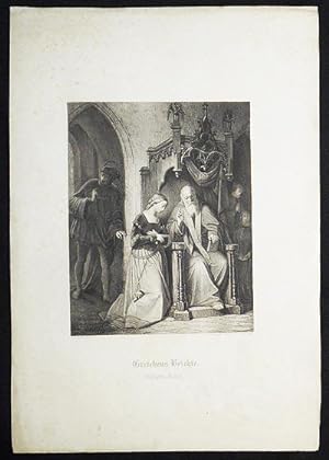 Gretchens Beichte: Göthe's Faust; A. Lochner pinx 1851; G. Planer Sculp