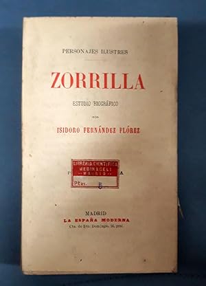 Bild des Verkufers fr ZORRILLA. Estudio biogrfico zum Verkauf von Itziar Arranz Libros & Dribaslibros