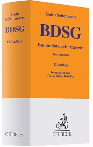 Immagine del venditore per BDSG: Bundesdatenschutzgesetz (Gelbe Erluterungsbcher) venduto da buchversandmimpf2000