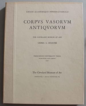 Corpus vasorum antiquorum, U.S.A. Fasc. 15 Cleveland Museum of Art Fasc. 1