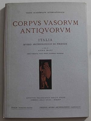 Corpus vasorum antiquorum Italia, Museo Archeologico di Firenze Italia, fascicolo XXXVIII; Firenz...