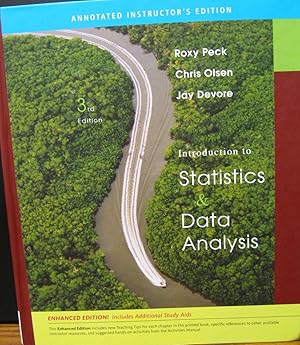 Bild des Verkufers fr SAMPLE COPY - Introduction to Statistics & Data Analysis. Annotated Instructor's Edition. (3rd Edition) zum Verkauf von Booksavers of MD