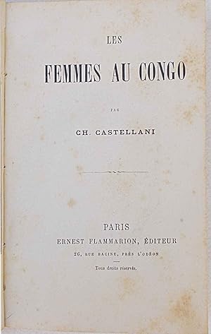 Bild des Verkufers fr Les femmes au Congo. zum Verkauf von S.B. Il Piacere e il Dovere