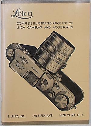Leica. Complete illustrated price list of Leica cameras and accessories.