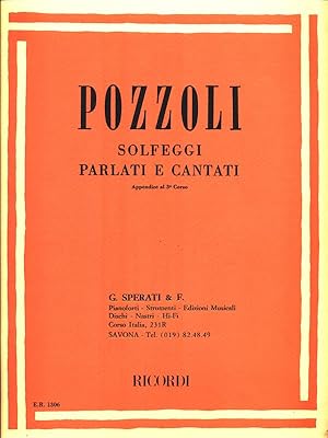 Seller image for Solfeggi parlati e cantati. Appendice al 3 Corso for sale by Librodifaccia