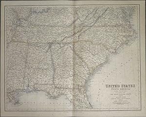 Image du vendeur pour United States: South Eastern States (Fullarton 1874) mis en vente par Maynard & Bradley