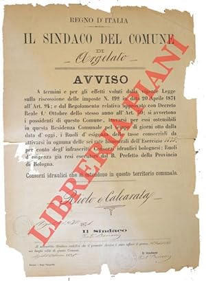 Ruoli per tasse per conto dei Consorzi idraulici bolognesi : Riolo e Calcarata.