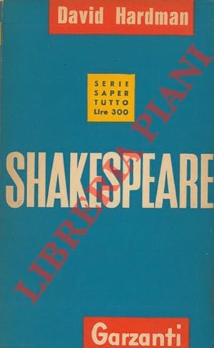 Bild des Verkufers fr Shakespeare. zum Verkauf von Libreria Piani