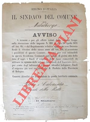 Ruoli per tasse per conto dei Consorzi idraulici bolognesi : Riolo e Calcarata. Canale della Botte.