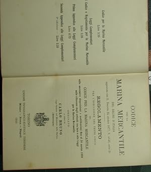 Codice per la Marina Mercantile del Regno d'Italia; Leggi complementari al Codice e al Regolament...