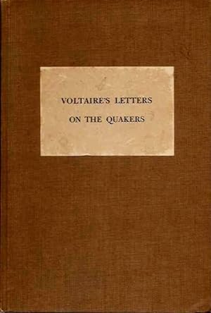 Seller image for VOLTAIRE'S LETTERS ON THE QUAKERS: A Critical Translation for sale by By The Way Books