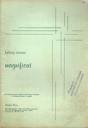 MAGNIFICAT: For mixed chorus, trumpet, and string orchestra / keyboard (piano or organ)