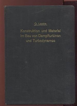 Konstruktion und Material im Bau von Dampfturbinen und Turbodynamos.