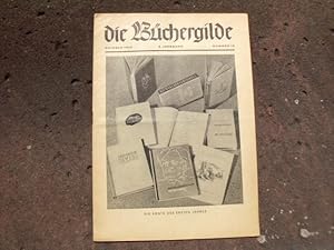 Bild des Verkufers fr Bchergilde Gutenberg. Mitteilungsblatt fr die Mitglieder der Bchergilde Gutenberg. 2. Jahrgang, Nr. 10, Oktober 1950. zum Verkauf von Versandantiquariat Abendstunde