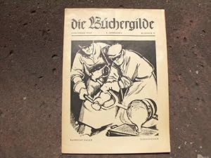 Bild des Verkufers fr Bchergilde Gutenberg. Mitteilungsblatt fr die Mitglieder der Bchergilde Gutenberg. 2. Jahrgang, Nr. 11, November 1950. zum Verkauf von Versandantiquariat Abendstunde