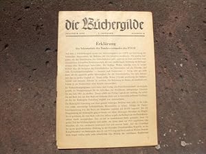 Bild des Verkufers fr Bchergilde Gutenberg. Mitteilungsblatt fr die Mitglieder der Bchergilde Gutenberg. 2. Jahrgang, Nr. 12, Dezember 1950. zum Verkauf von Versandantiquariat Abendstunde