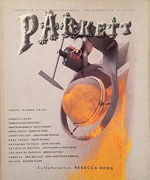 PARKETT NO.13 1987 Kunstzeitschrift / Art magazine Collaboration: REBECCA HORN