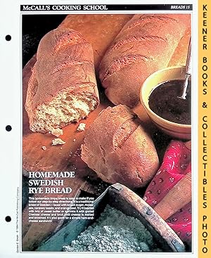 McCall's Cooking School Recipe Card: Breads 15 - Swedish Limpa Bread : Replacement McCall's Recip...