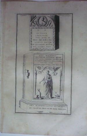 Urnes Sepulcrales. Kupferstich Tafel XL aus Montfaucon, Bernard de: L'Antiquite Expliquee.Tome Ci...