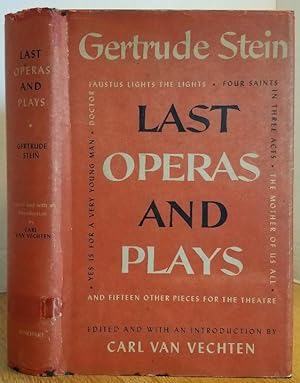 Seller image for LAST OPERAS AND PLAYS for sale by MARIE BOTTINI, BOOKSELLER