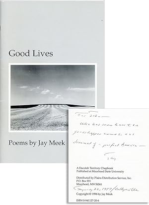 Bild des Verkufers fr Good Lives: Poems [Inscribed & Signed] zum Verkauf von Lorne Bair Rare Books, ABAA